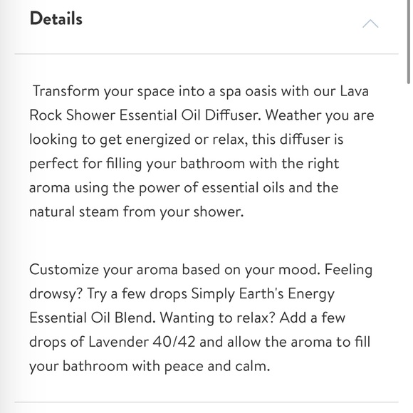 Simply Earth Lava Rock Shower Diffuser - Picture 5 of 6